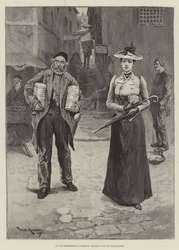 Zoetigheden kopen (Turks fruit) in Constantinopel